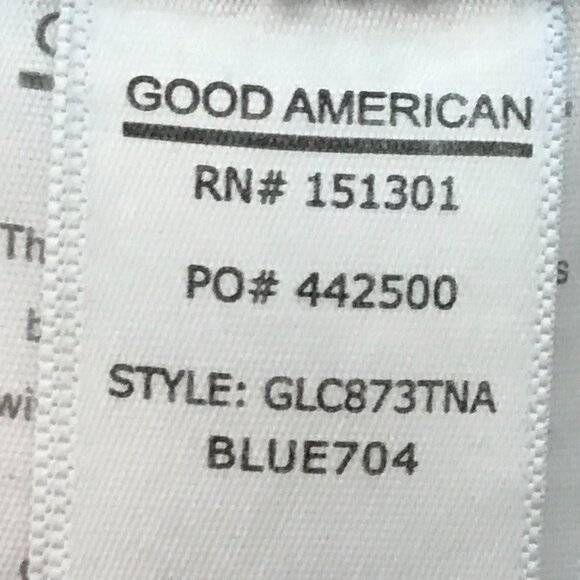 Good American Good Legs Crop Skinny Legs Women 8/29 Blue High Rise Distressed - Picture 11 of 13